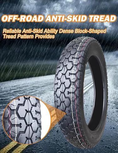 110/90-16 6PR 65P Front/Rear Motorcycle Tire Compatible with 110/90-16 Off Road Pit Bike/Motorcycle Tire in Saudi Arabia