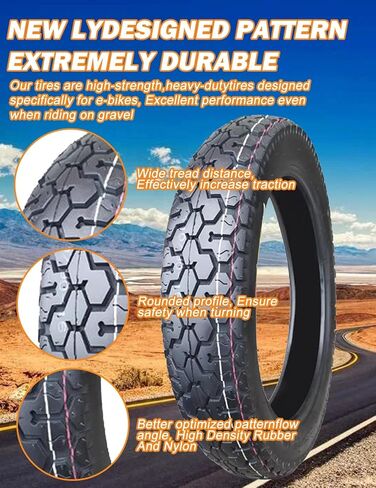 110/90-16 6PR 65P Front/Rear Motorcycle Tire Compatible with 110/90-16 Off Road Pit Bike/Motorcycle Tire in Saudi Arabia