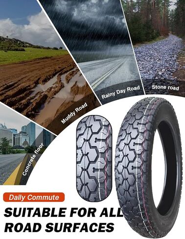 110/90-16 6PR 65P Front/Rear Motorcycle Tire Compatible with 110/90-16 Off Road Pit Bike/Motorcycle Tire in Saudi Arabia