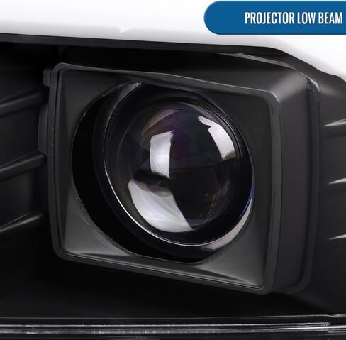 Ronnin - Fits 1999-2004 Ford F250 F350 F450 F550 Super Duty 2000-2004 Excursion Upgraded Replacement LED Running Lights Projector Headlights Assembly Pair | Black in Saudi Arabia