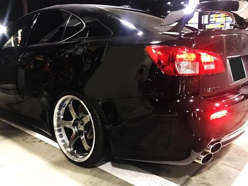 iJDMTOY Dark Smoked Lens 30-SMD Full LED Rear Bumper Reflector Light Trim Compatible With Lexus IS-F RC250 RC350 RC-F GX470 RX300 NX200t NX300 NX-F, Function as Tail or Rear Fog Lights in Saudi Arabia