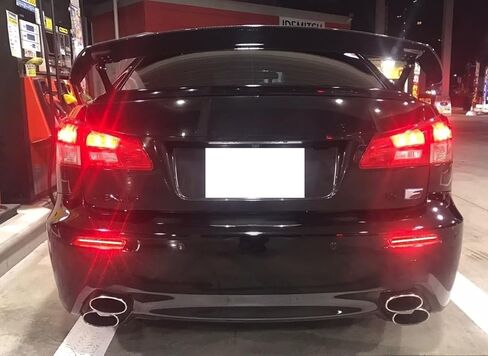 iJDMTOY Dark Smoked Lens 30-SMD Full LED Rear Bumper Reflector Light Trim Compatible With Lexus IS-F RC250 RC350 RC-F GX470 RX300 NX200t NX300 NX-F, Function as Tail or Rear Fog Lights in Saudi Arabia