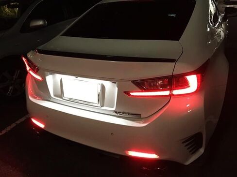 iJDMTOY Dark Smoked Lens 30-SMD Full LED Rear Bumper Reflector Light Trim Compatible With Lexus IS-F RC250 RC350 RC-F GX470 RX300 NX200t NX300 NX-F, Function as Tail or Rear Fog Lights in Saudi Arabia
