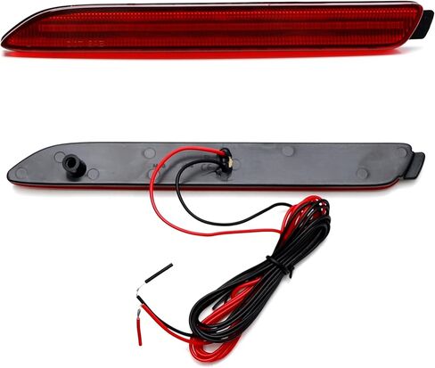 iJDMTOY Dark Smoked Lens 30-SMD Full LED Rear Bumper Reflector Light Trim Compatible With Lexus IS-F RC250 RC350 RC-F GX470 RX300 NX200t NX300 NX-F, Function as Tail or Rear Fog Lights in Saudi Arabia
