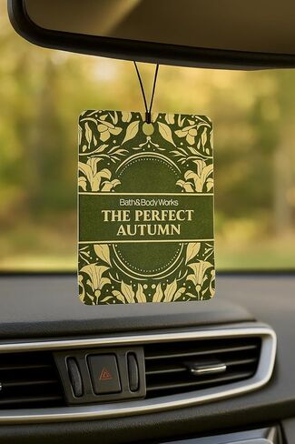 Bath & Body Works The Perfect Autumn Hanging Fragrance Diffuser – Long-Lasting Fall Scent for Car, Closet, or Home, Refillable Decorative Air Freshener in Saudi Arabia