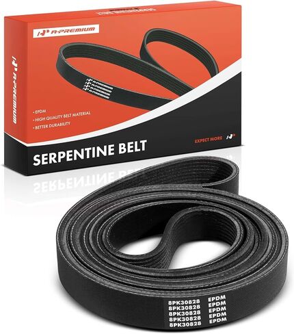 A-Premium Engine Serpentine Drive Belt Compatible with Ford F-250/F-350/F-450 Super Duty 1999-2003, Excursion, E-350/E-450 Econoline Club Wagon & Starcraft Bus Starlite - V8 7.3L in Saudi Arabia