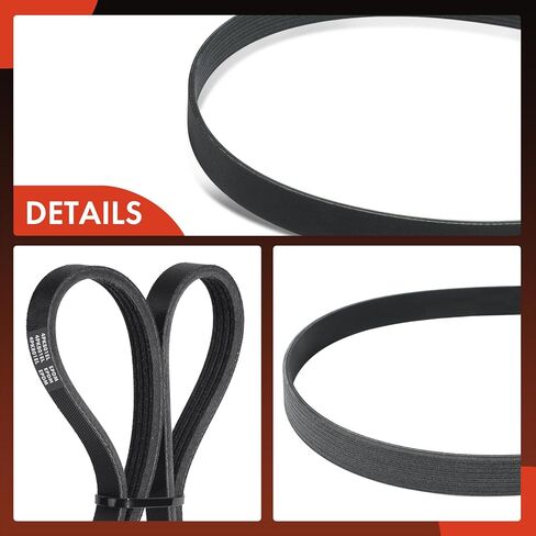 A-Premium Engine Serpentine Drive Belt Compatible with Ford F-250/F-350/F-450 Super Duty 1999-2003, Excursion, E-350/E-450 Econoline Club Wagon & Starcraft Bus Starlite - V8 7.3L in Saudi Arabia