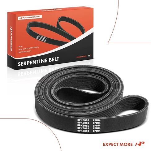 A-Premium Engine Serpentine Drive Belt Compatible with Ford F-250/F-350/F-450 Super Duty 1999-2003, Excursion, E-350/E-450 Econoline Club Wagon & Starcraft Bus Starlite - V8 7.3L in Saudi Arabia