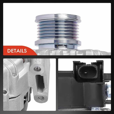A-Premium Alternator Compatible with Freightliner Sprinter 2500, Sprinter 3500 & Mercedes-Benz Sprinter 2500, Sprinter 3500, 2014 2015 2016 2017, 2.1L, 12V 250A 6-Groove Clutch Pulley Clockwise in Saudi Arabia