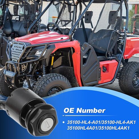 مفتاح إشعال لسيارة Honda UTV Pioneer 1000 SXS1000M3/5/6 2016-2023، قفل مفتاح الإشعال UTV رقم 35100-HL4-A01/35100-HL4-AK1، قفل مفتاح الإشعال مع مفتاحين in Saudi Arabia