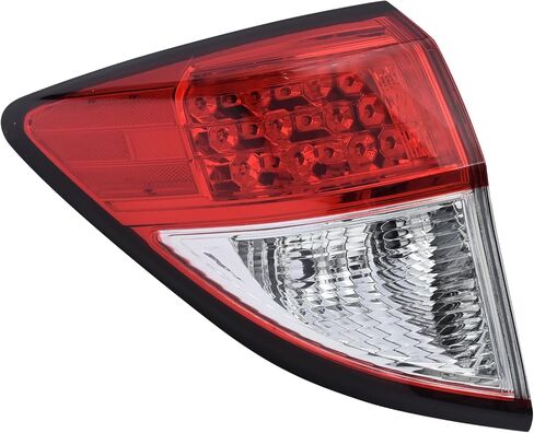 مجموعة مصابيح LED الخلفية تناسب 2016-2018 Honda HRV HR-V، مصباح الفرامل الخلفي استبدال الضوء الخلفي للجانب الخارجي الأيسر عدسة شفافة # HO2804109 in Kuwait