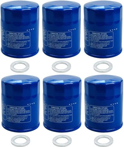 6 قطعة 15400-PLM-A02 فلتر زيت متوافق مع هوندا GX610 GX630 GX670 GX690 GXV340 GXV390 استبدال 400-RTA-003 in Saudi Arabia