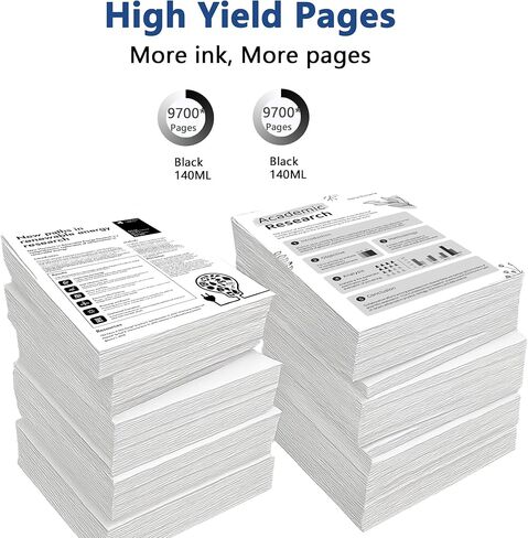 T502 استبدال زجاجات الحبر الأسود عالي الدقة لإبسون T502 مناسب لإعادة ملء Ecotank 2400 2700 2760 2850 3700 3760 3830 3850 4750 4760 4800 4850 15000 وST-4000 3000 2000 طابعات 2 زجاجة in Kuwait