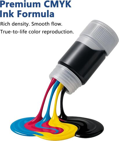 T502 استبدال زجاجات الحبر الأسود عالي الدقة لإبسون T502 مناسب لإعادة ملء Ecotank 2400 2700 2760 2850 3700 3760 3830 3850 4750 4760 4800 4850 15000 وST-4000 3000 2000 طابعات 2 زجاجة in Kuwait