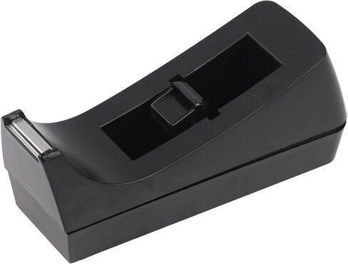 1Pc Black Desktop Mini Tape Dispenser Tape Cutter with Non-Slip Base Dispenser Tape Refill Dispenser for Office School Supplies in Saudi Arabia