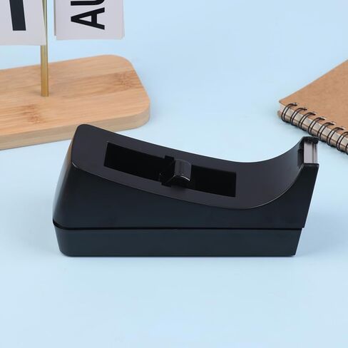 1Pc Black Desktop Mini Tape Dispenser Tape Cutter with Non-Slip Base Dispenser Tape Refill Dispenser for Office School Supplies in Saudi Arabia