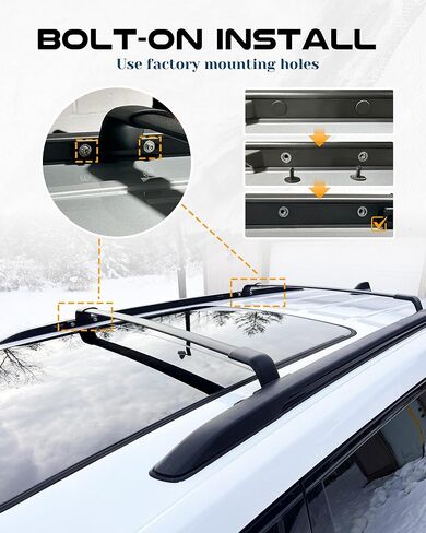 Snailfly 220 LBS Cross Bars Fit for Chevrolet Chevy Trailblazer 2021-2025 Roof Rack Crossbars Cargo Accessory in Saudi Arabia