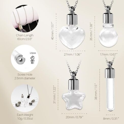 قلادة تذكارية من فراء الحيوانات الأليفة، قلادة تذكار لرماد الكلب، دائرة زجاجية شفافة قلادة على شكل جرة صغيرة للحيوانات الأليفة، مجوهرات تذكارية للنساء والرجال، قلادة قارورة للرماد، هدايا تذكارية لشعر القطط (كلب) in Kuwait