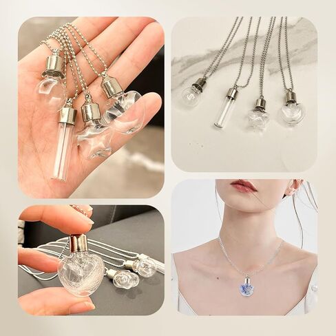 قلادة تذكارية من فراء الحيوانات الأليفة، قلادة تذكار لرماد الكلب، دائرة زجاجية شفافة قلادة على شكل جرة صغيرة للحيوانات الأليفة، مجوهرات تذكارية للنساء والرجال، قلادة قارورة للرماد، هدايا تذكارية لشعر القطط (كلب) in Kuwait