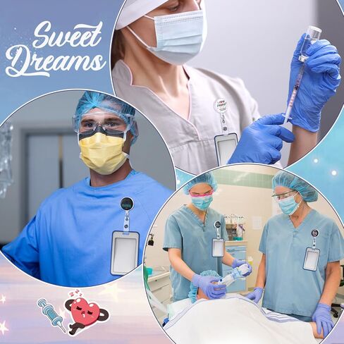 15 قطعة من Ctosree شارة التخدير، هدايا بكرة CRNA قابلة للسحب، حامل شارة الهوية، مقطع كبير، حبال بكرة لطيفة لطبيب التخدير في المستشفى، التكنولوجيا الجراحية، المساعد الأول للتمريض، ممرضة العناية المركزة in Saudi Arabia