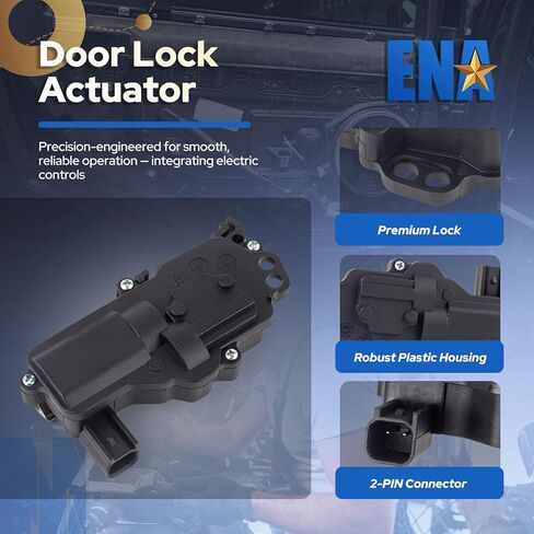 ENA Power Door Lock Latch Actuator Right Passenger Side Compatible with Ford F150 Mustang Explorer Lincoln Aviator Mercury Montego 2004 2005 2006 2007 2008 Replacement for 746-162 746162 DLA256 in Saudi Arabia