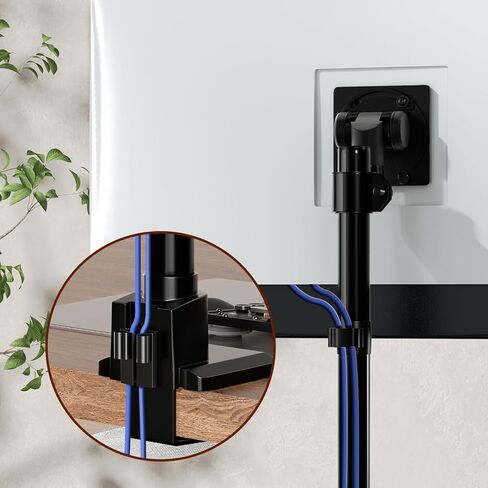 Single Monitor-Arm Heavy Duty for 24-57-inch - Ultrawide Aluminum Single Pole Monitor Mount,Fully Adjustable, Ideal for Gaming, Office & Home Use, Max Load 59.4lbs, VESA 75/100/200 mm, Black in Saudi Arabia