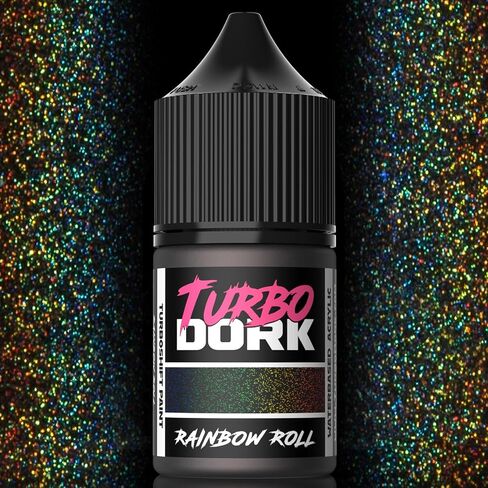 Turbo Dork Rainbow Roll TurboShift Acrylic Paint 22ml Bottle - Water-based Non-Toxic Metallic Color Shifting Paint in Saudi Arabia