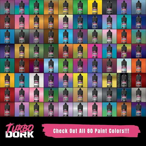 Turbo Dork Rainbow Roll TurboShift Acrylic Paint 22ml Bottle - Water-based Non-Toxic Metallic Color Shifting Paint in Saudi Arabia