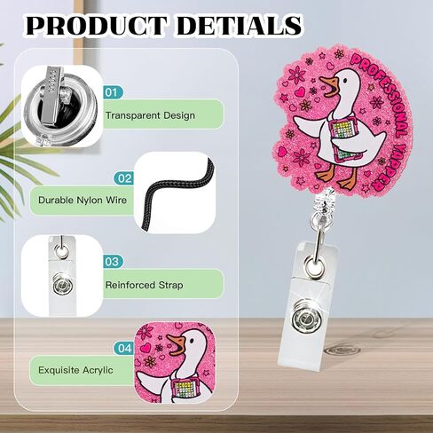 مضحك I DK، أنا فقط أعمل هنا بكرة شارة، مشبك حامل شارة هوية قابل للسحب لطيف مع حلقة تسلق دوارة 360 درجة، مقاطع شارة عمل لبطاقة الاسم للممرضة RN LPN CNA MA طالب الطب in Saudi Arabia