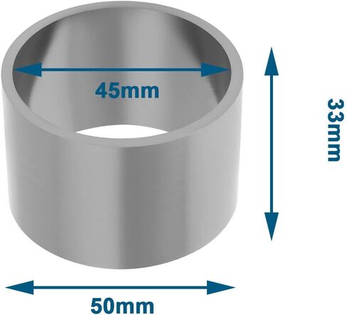 eMagTech 2 قطعة دراجة نارية العادم الأنابيب طوقا العادم الأنابيب Muffler ختم لأنبوب العادم مع القطر الداخلي 55 مللي متر 60x55x28 مللي متر رمادي in Saudi Arabia