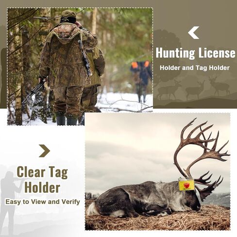 6 Pack Hunting License Holder Clear Hunting Tag Holder Waterproof Hunting License Holder with 6 Pcs Orange Zip Ties for Deer Turkey Elk Hunting Fishing Archery Tags Permits in Saudi Arabia