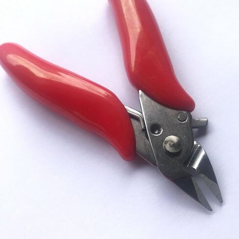 3.5 Inch Diagonal Pliers Small Soft Cutting Electronic Pliers Mini Wire Cutters Wire Insulated Rubber Handle Model Hand Tools (Black) in Saudi Arabia