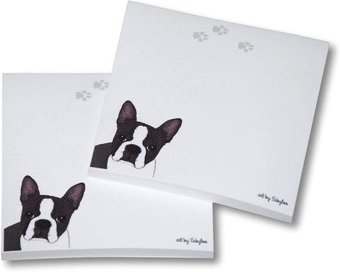 Boston Terrier Sticky Notes Notepad - 100 Sheets in Saudi Arabia