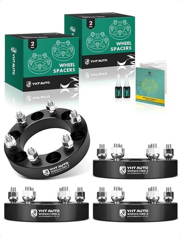 YHTAUTO 6x5.5 inch Wheel Spacers 3 inch Fits Tacoma, Tundra, 4Runner, Colorado, Ranger, Sequoia, GX460, Sedona, H3, Canyon, SLX 6 Lug Tire Spacers w/ M12x1.5 & 12.9 Grade Studs, 108mm Hub Bore 4PCS in Saudi Arabia