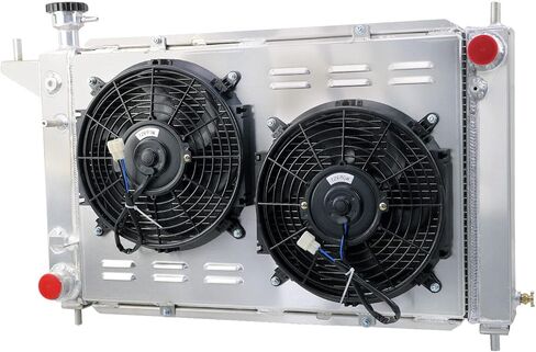 All Aluminum Radiator Compatible With Ford GT SVT 3.8L V6 5.0L V8 1994 1995 1996 94 95 96 Radiador, CU1488 3 Row Core Cooling Radiator + Shroud/Fan + Relay Kit in Saudi Arabia