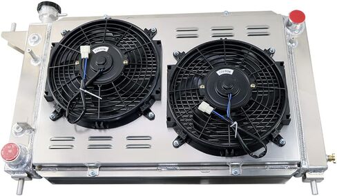 All Aluminum Radiator Compatible With Ford GT SVT 3.8L V6 5.0L V8 1994 1995 1996 94 95 96 Radiador, CU1488 3 Row Core Cooling Radiator + Shroud/Fan + Relay Kit in Saudi Arabia