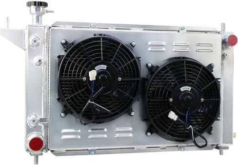 All Aluminum Radiator Compatible With Ford GT SVT 3.8L V6 5.0L V8 1994 1995 1996 94 95 96 Radiador, CU1488 3 Row Core Cooling Radiator + Shroud/Fan + Relay Kit in Saudi Arabia