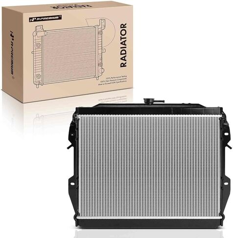 A-Premium Engine Coolant Radiator Assembly with Transmission Oil Cooler Compatible with Toyota 1984-1991 4Runner, 1986-1995 Pickup, L4 2.4L in Saudi Arabia