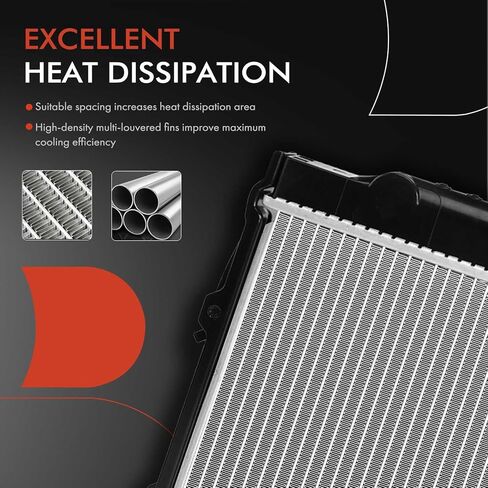A-Premium Engine Coolant Radiator Assembly with Transmission Oil Cooler Compatible with Toyota 1984-1991 4Runner, 1986-1995 Pickup, L4 2.4L in Saudi Arabia