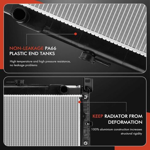A-Premium Engine Coolant Radiator Assembly with Transmission Oil Cooler Compatible with Toyota 1984-1991 4Runner, 1986-1995 Pickup, L4 2.4L in Saudi Arabia