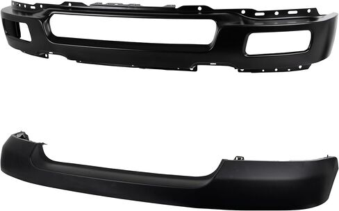 طقم ممتص الصدمات Garage-Pro لسيارة Ford F-150 2004-2006 الطلاء الأمامي ليتوافق مع الفولاذ مع فتحات ضوء الضباب تاريخ الإنتاج حتى 8 أغسطس 2005 يستبدل # 4L3Z17757FA FO1002391 4L3Z17D957DA FO1000561 in Kuwait