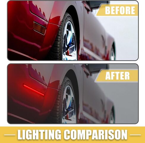 LED الجانب ماركر ضوء 68195788AB الجبهة الخلفية بدوره أضواء الإشارة الحاجز مصابيح Sidemarker ل دودج تشالينجر عدسة سوداء العنبر الأحمر LED ضوء 2 زوج in Saudi Arabia