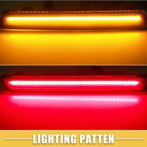 LED الجانب ماركر ضوء 68195788AB الجبهة الخلفية بدوره أضواء الإشارة الحاجز مصابيح Sidemarker ل دودج تشالينجر عدسة سوداء العنبر الأحمر LED ضوء 2 زوج in Saudi Arabia