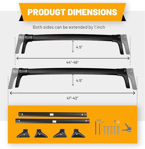 Roof Rack Cross Bars Compatible with Toyota RAV4 2019-2025(Not fit for LE/Adventure/TRD Off-Road/Hybrid Woodland) 260lbs Heavy-Duty Aluminum Crossbars in Saudi Arabia