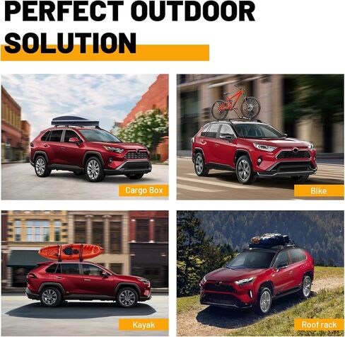Roof Rack Cross Bars Compatible with Toyota RAV4 2019-2025(Not fit for LE/Adventure/TRD Off-Road/Hybrid Woodland) 260lbs Heavy-Duty Aluminum Crossbars in Saudi Arabia