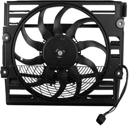 BOXI 621-209 مجموعة مروحة تبريد الرادياتير مناسبة لسيارات BMW E38 740i 1997-1998/ 740iL 1996-1998/ 750iL 1996-1998/ يستبدل 64548380774 64548369070 FA70741 in Saudi Arabia