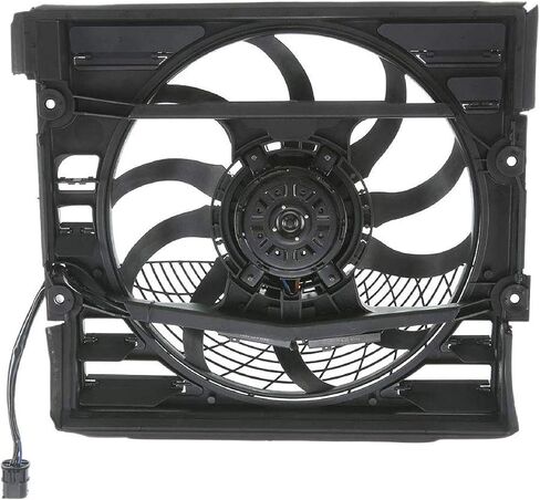 BOXI 621-209 مجموعة مروحة تبريد الرادياتير مناسبة لسيارات BMW E38 740i 1997-1998/ 740iL 1996-1998/ 750iL 1996-1998/ يستبدل 64548380774 64548369070 FA70741 in Saudi Arabia