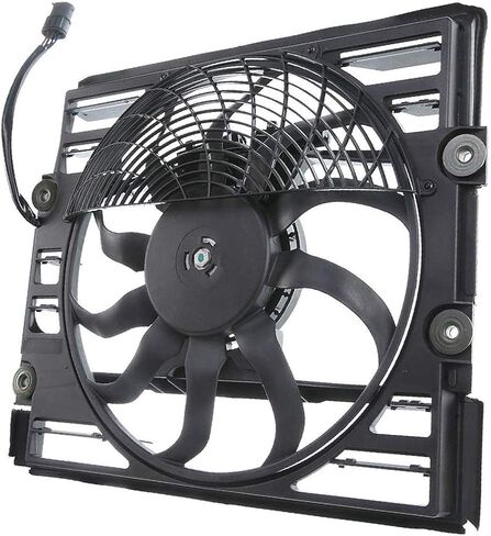 BOXI 621-209 مجموعة مروحة تبريد الرادياتير مناسبة لسيارات BMW E38 740i 1997-1998/ 740iL 1996-1998/ 750iL 1996-1998/ يستبدل 64548380774 64548369070 FA70741 in Saudi Arabia