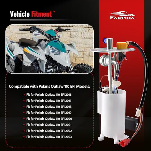 0455411 Fuel Pump Assembly Fits for Polaris Outlaw 110 EFI 2016 2017 2018 2019 2020 2021 2022 2023, Fuel Pump Module Replace 0455147 0455194 in Saudi Arabia