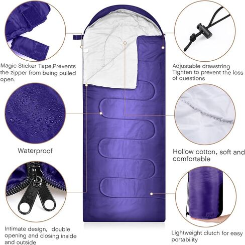 Preboun 24 Sleeping Bags Winter Beanies Gloves Set for Homeless Warm or Cold Weather Sleeping Bags Winter Hat and Gloves Pack for Backpacking Camping Hiking Homeless Supplies in Saudi Arabia